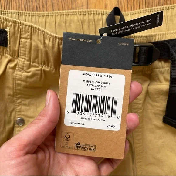 NEW Ripstop Cargo Short Antelope Tan Size Small NWT - Picture 2 of 7